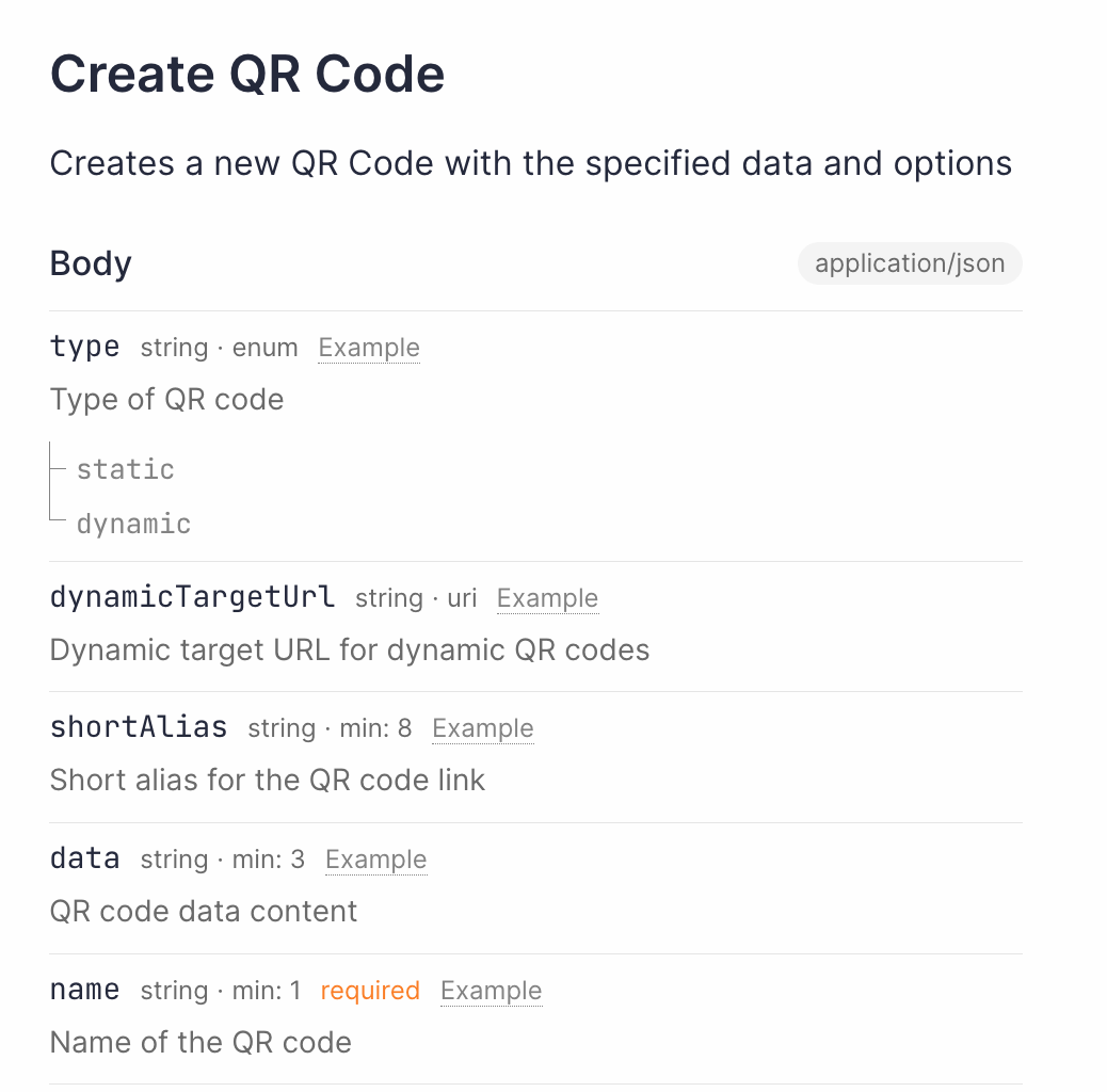 Create QR Code API Documentation - Step-by-step guide for generating QR codes via API
